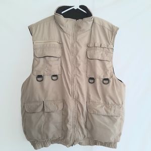 Fourcast Men's Hunting Vest Brown XXL Sporting Goods Men Clothing Hombre Ropa